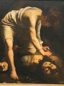 Carravaggio’s David with the head of Goliath