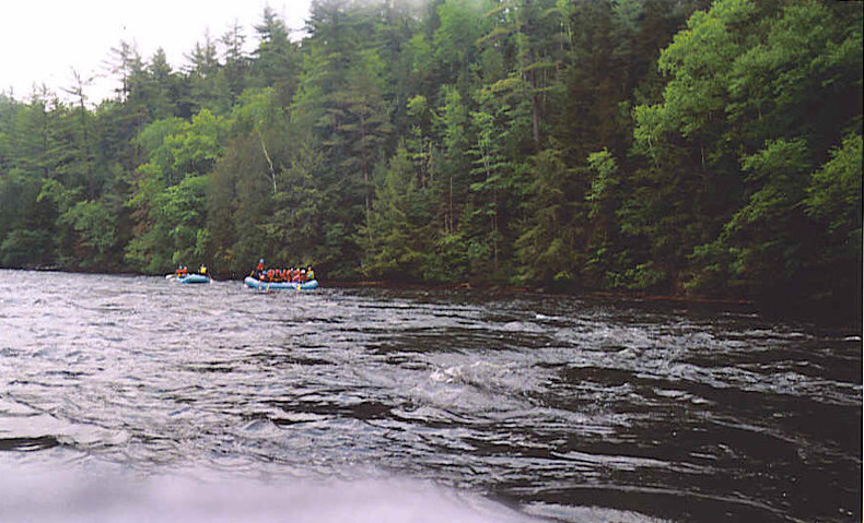 White water rafting the Kennebec River, Maine