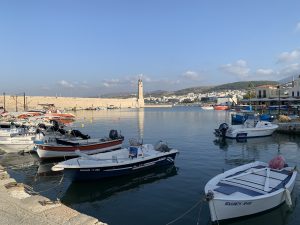 The historic harbour at Rethyminon