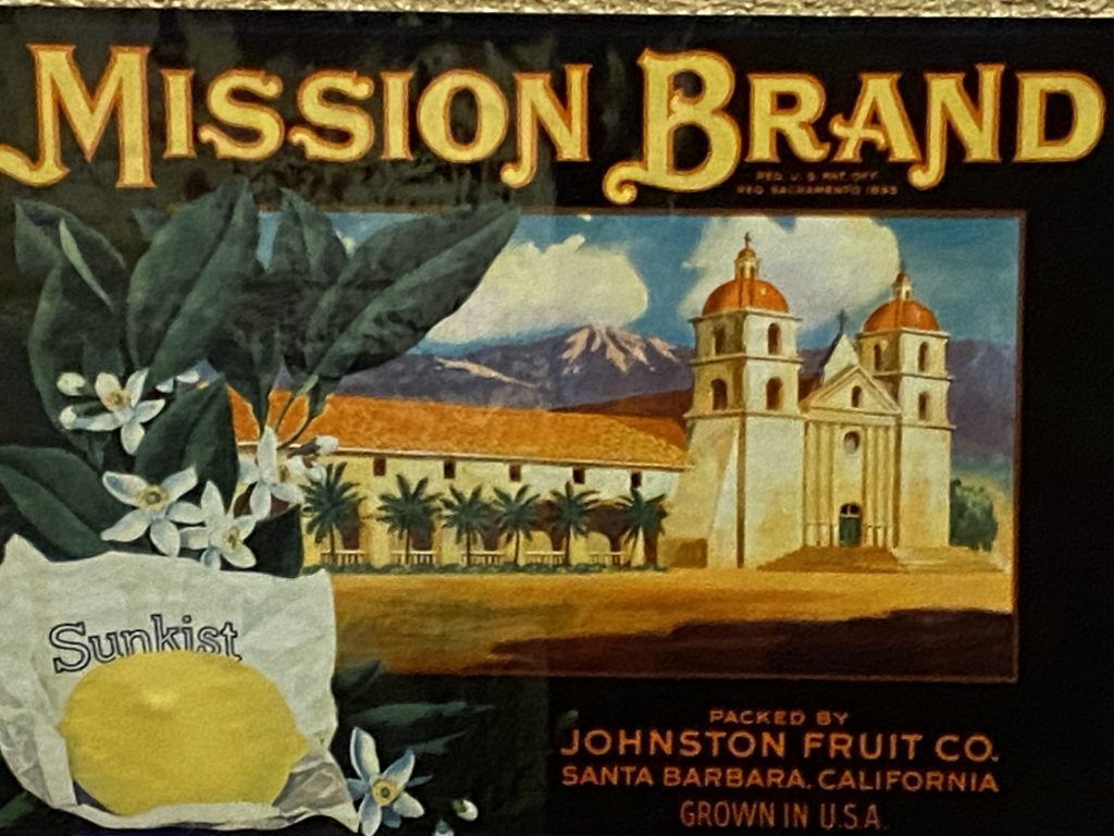 Californian heritage was used as a brand building tool to promote its booming citrus fruit industry