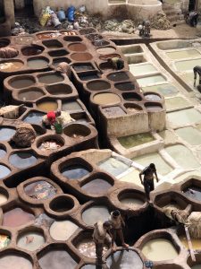 Fez leather factory