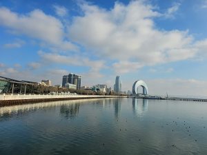 Baku on the sea