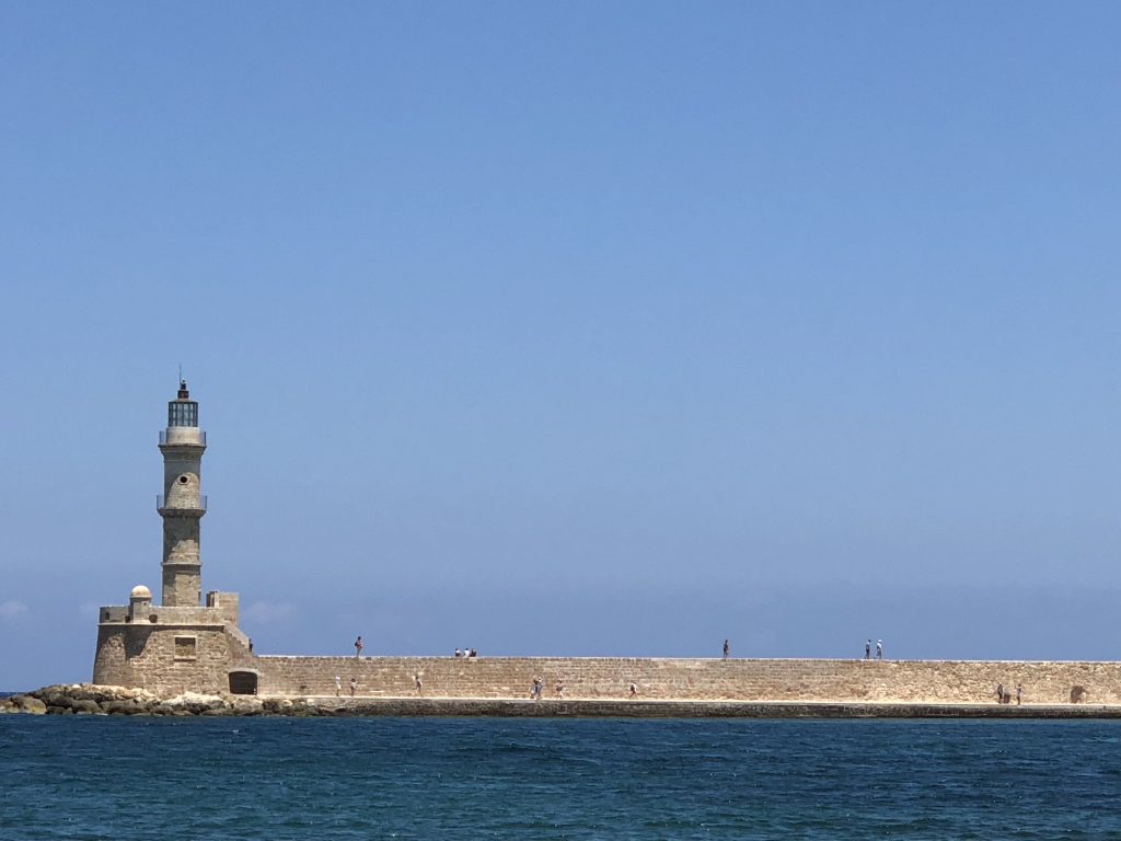 Chania Harbour and lighthouse Chania Harbour and lighthouse