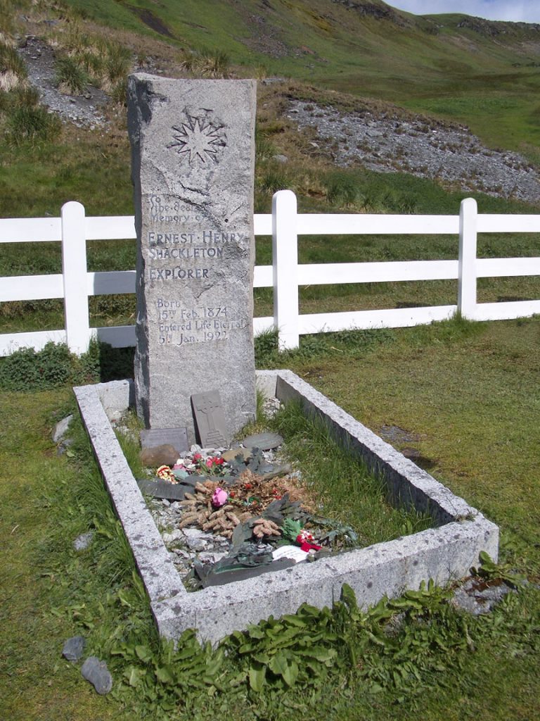 Shackleton's grave at Grytviken