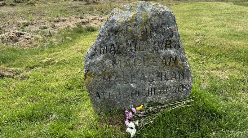 Cairns marking mass Clan graves at Culloden